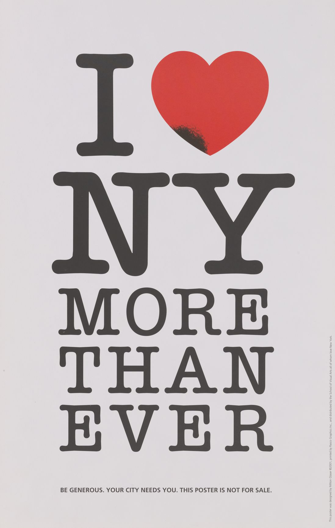 “I [Heart] New York More Than Ever,” 2001